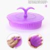 2 pcs Silicone Head Massager Hair Combs Shampoo Scalp Massage Hair Washing Comb Body Shower Brush Bath Spa Slimming Beauty Tools