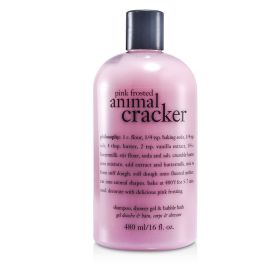 PHILOSOPHY - Pink Frosted Animal Cracker Shampoo, Shower Gel & Bubble Bath 480ml/16oz