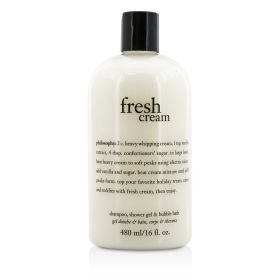 PHILOSOPHY - Fresh Cream Shampoo, Shower Gel & Bubble Bath 159128 480ml/16oz