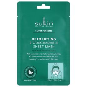 Sukin - Sheet Mask Detox Supr Green - Case Of 8- .85 Fz