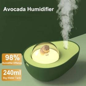 1pc 240ml/8.45oz; Portable Humidifier; Avocado Aromatherapy Essential Oil Air Humidifier; Air Purifier For Home