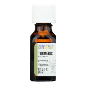 Aura Cacia - Essential Oil - Turmeric Extract - Case Of 1 - .50 Fl Oz.