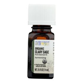 Aura Cacia - Organic Essential Oil (Scent: Clary Sage - 0.25 Oz)