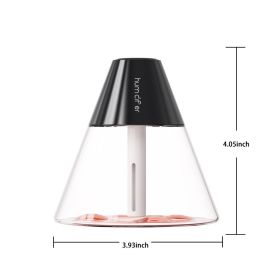 1pc Small Humidifier Home Quiet Bedroom USB Charging Car Humidifier Office Desktop Portable Dorm Bedside Mini Car Aromatherapy Spray (Color: 260ml Black Humidifier)