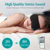 3D Stereo Eyeglasses Luminous Breathable Sleep Dual Ear Music Telephone Eyeglasses Music Call Eye Mask