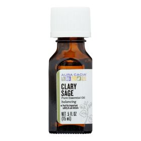 Aura Cacia - Essential Oil - 0.5 Fl Oz (Option: CLARY SAGE)