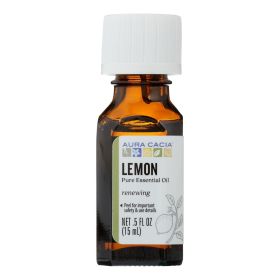 Aura Cacia - Essential Oil - Lemon (Option: 0.5 Fl Oz)