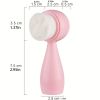 Double-Sided Silicone Face Brush with Soft Bristles for Exfoliating and Massaging Skin Care - Cute Cat Paw Design for Facial Cleansing and Makeup Remo