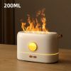 3D Flame Humidifier, Portable Silent Aromatherapy Essential Oil Diffuser With Flame Night Light For Home, Office, Kids Bedroom